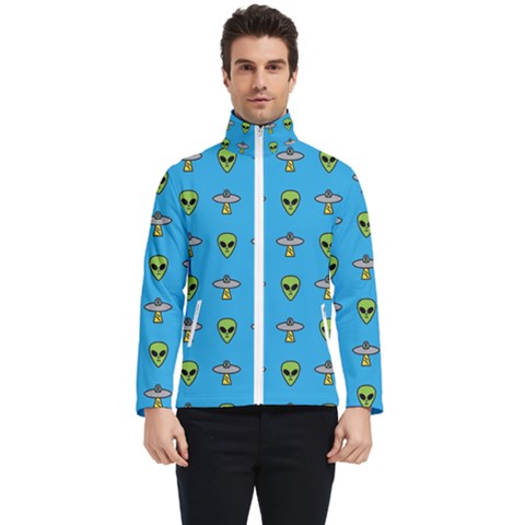 Alien Pattern Men s Bomber Jacket by Ket1n9