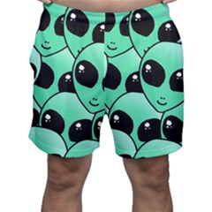 Art Alien Pattern Men s Shorts by Ket1n9