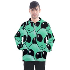 Art Alien Pattern Men s Half Zip Pullover by Ket1n9