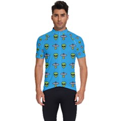 Alien Pattern Men s Short Sleeve Cycling Jersey by Ket1n9