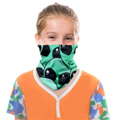 Art Alien Pattern Face Covering Bandana (kids) by Ket1n9