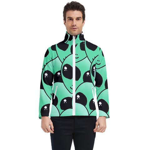 Art Alien Pattern Men s Bomber Jacket by Ket1n9