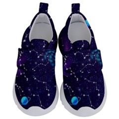 Realistic-night-sky-poster-with-constellations Kids  Velcro No Lace Shoes by Ket1n9