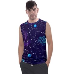 Realistic-night-sky-poster-with-constellations Men s Regular Tank Top by Ket1n9