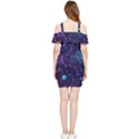 Realistic-night-sky-poster-with-constellations Shoulder Frill Bodycon Summer Dress View2