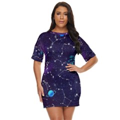 Realistic-night-sky-poster-with-constellations Just Threw It On Dress by Ket1n9