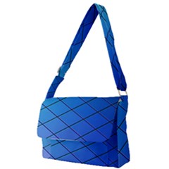 Blue Pattern Plain Cartoon Full Print Messenger Bag (s) by Ket1n9