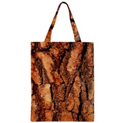 Bark Texture Wood Large Rough Red Wood Outside California Zipper Classic Tote Bag by Ket1n9