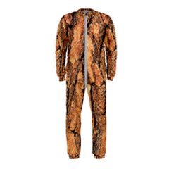 Bark Texture Wood Large Rough Red Wood Outside California Onepiece Jumpsuit (kids) by Ket1n9