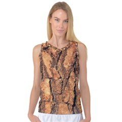 Bark Texture Wood Large Rough Red Wood Outside California Women s Basketball Tank Top by Ket1n9