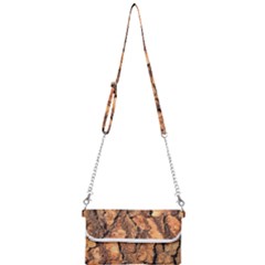 Bark Texture Wood Large Rough Red Wood Outside California Mini Crossbody Handbag by Ket1n9