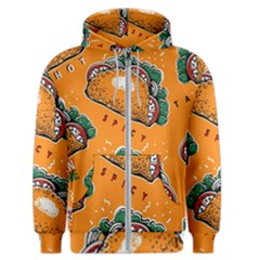 Seamless-pattern-with-taco Men s Zipper Hoodie by Ket1n9