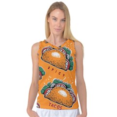 Seamless-pattern-with-taco Women s Basketball Tank Top by Ket1n9