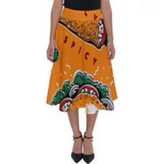 Seamless-pattern-with-taco Perfect Length Midi Skirt by Ket1n9