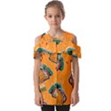 Seamless-pattern-with-taco Fold Over Open Sleeve Top View1