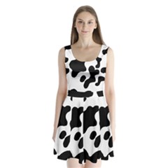 Cow Pattern Split Back Mini Dress  by Ket1n9