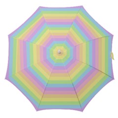 Cute Pastel Rainbow Stripes Straight Umbrellas by Ket1n9