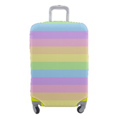 Cute Pastel Rainbow Stripes Luggage Cover (small) by Ket1n9