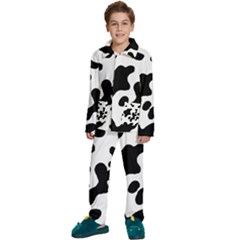 Cow Pattern Kids  Long Sleeve Velvet Pajamas Set by Ket1n9