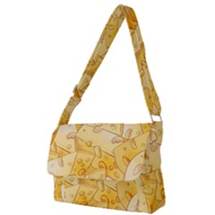 Cheese-slices-seamless-pattern-cartoon-style Full Print Messenger Bag (s) by Ket1n9