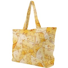 Cheese-slices-seamless-pattern-cartoon-style Simple Shoulder Bag by Ket1n9