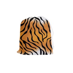 Tiger Skin Pattern Drawstring Pouch (medium) by Ket1n9