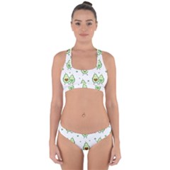 Cute-seamless-pattern-with-avocado-lovers Cross Back Hipster Bikini Set by Ket1n9