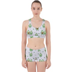 Cute-seamless-pattern-with-avocado-lovers Work It Out Gym Set by Ket1n9