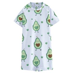 Cute-seamless-pattern-with-avocado-lovers Kids  Boyleg Half Suit Swimwear by Ket1n9