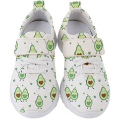 Cute-seamless-pattern-with-avocado-lovers Kids  Velcro Strap Shoes by Ket1n9