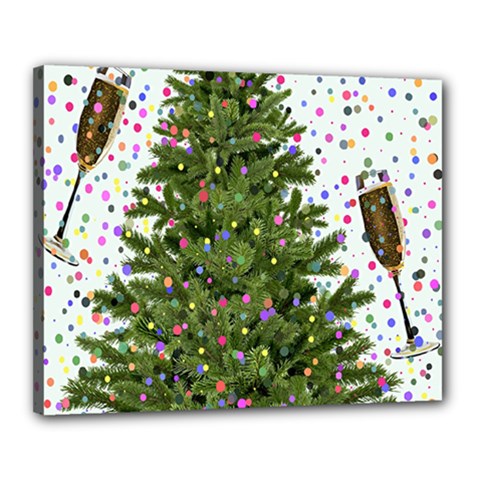 New-year-s-eve-new-year-s-day Canvas 20  X 16  (stretched) by Ket1n9