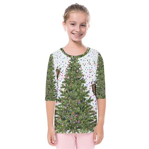 New-year-s-eve-new-year-s-day Kids  Quarter Sleeve Raglan T-shirt by Ket1n9