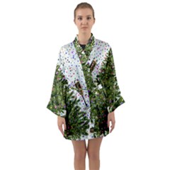 New-year-s-eve-new-year-s-day Long Sleeve Satin Kimono