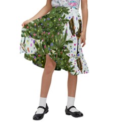 New-year-s-eve-new-year-s-day Kids  Ruffle Flared Wrap Midi Skirt