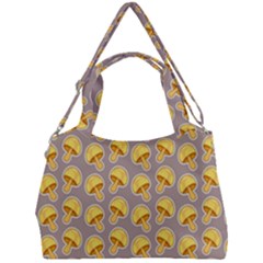 Yellow-mushroom-pattern Double Compartment Shoulder Bag by Ket1n9