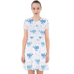 Seamless-pattern-with-cute-sharks-hearts Adorable In Chiffon Dress by Ket1n9