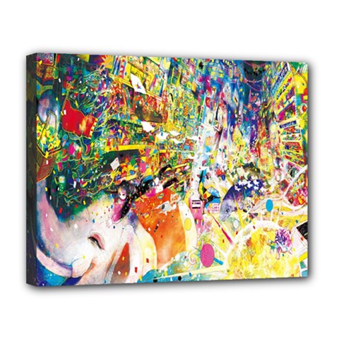 Multicolor Anime Colors Colorful Canvas 14  X 11  (stretched) by Ket1n9