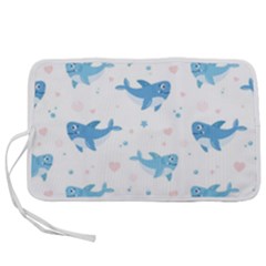 Seamless-pattern-with-cute-sharks-hearts Pen Storage Case (s) by Ket1n9