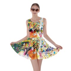 Multicolor Anime Colors Colorful Skater Dress by Ket1n9