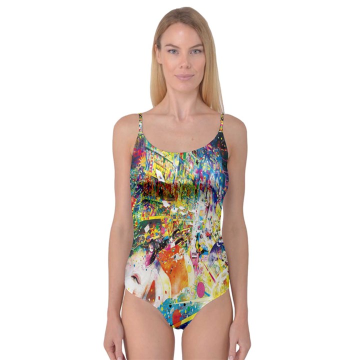 Multicolor Anime Colors Colorful Camisole Leotard 