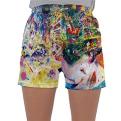 Multicolor Anime Colors Colorful Sleepwear Shorts by Ket1n9