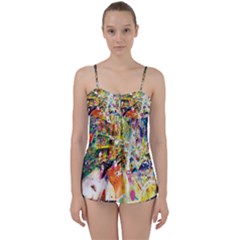 Multicolor Anime Colors Colorful Babydoll Tankini Set by Ket1n9