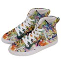 Multicolor Anime Colors Colorful Women s Hi-Top Skate Sneakers View2