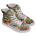 Multicolor Anime Colors Colorful Women s Hi-Top Skate Sneakers View3