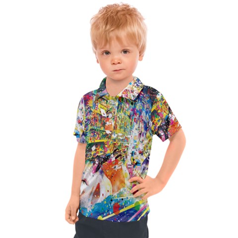 Multicolor Anime Colors Colorful Kids  Polo T-shirt by Ket1n9