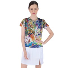 Multicolor Anime Colors Colorful Women s Sports Top by Ket1n9