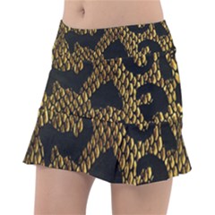 Metallic Snake Skin Pattern Classic Tennis Skirt by Ket1n9