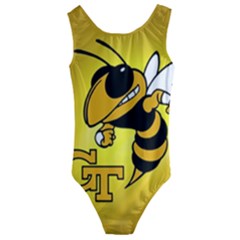 Georgia Institute Of Technology Ga Tech Kids  Cut-out Back One Piece Swimsuit by Ket1n9