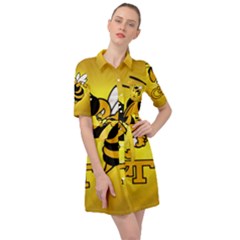 Georgia Institute Of Technology Ga Tech Belted Shirt Dress by Ket1n9