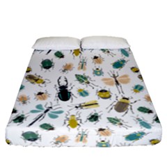 Insect Animal Pattern Fitted Sheet (queen Size) by Ket1n9